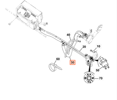 TRUBKA KLIMATIZACE JCB 333/H5950 - ORIGINÁL
