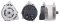 Alternátor 12V 120A, CAT 346-9825, 3469825 - Originál Denso