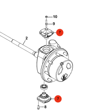 Svislý čep JCB 401/K0365 - Originál