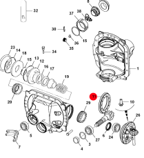 Ozubené soukolí diferenciálu 43/21 zubů 458/M9936 - Originál
