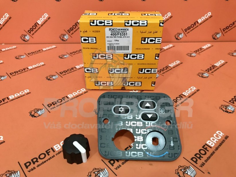 Ovládání klimatizace/topení JCB 400/F5351, 333/D3563, 716/F5401 - Originál
