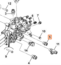 ADAPTOR ORFS M -10 /SAE ORB -10 