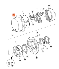 UNAŠEČ SATELITŮ KONCOVÉHO PŘEVODU JCB 458/M4237, 458/20339 - ORIGINÁL