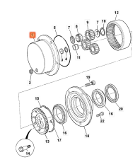 UNAŠEČ SATELITŮ KONCOVÉHO PŘEVODU JCB 458/M4237, 458/20339 UNAŠEČ SATELITŮ KONCOVÉHO PŘEVODU JCB 458/M4237, 458/20339